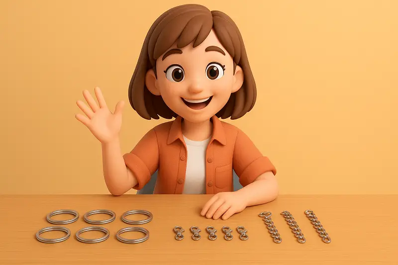 100均で揃う！キーホルダーDIYに必要なパーツ