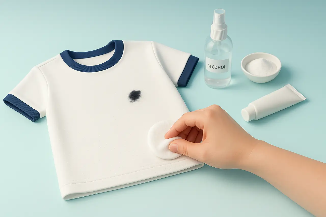 油性ペンの名前、この4つで落とせる！体操服のケア術