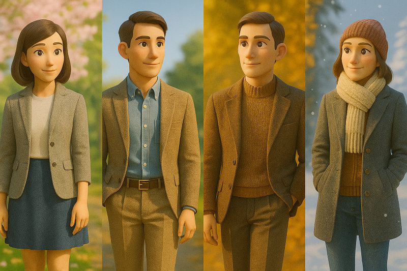 【まとめ】ツイードは一年中楽しめる万能素材