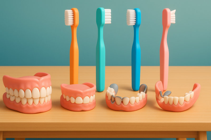 入れ歯の種類別｜100均ブラシの選び方ガイド