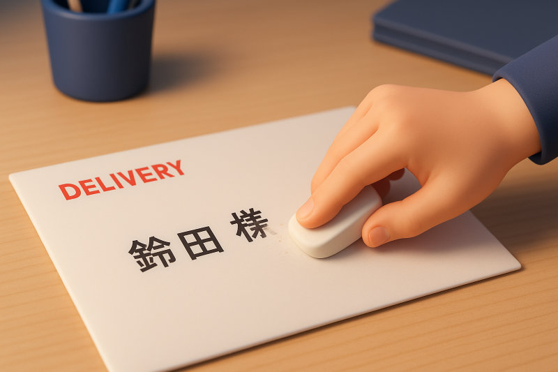 結論：レターパックの「様」は依頼主も必ず消すのがマナーです