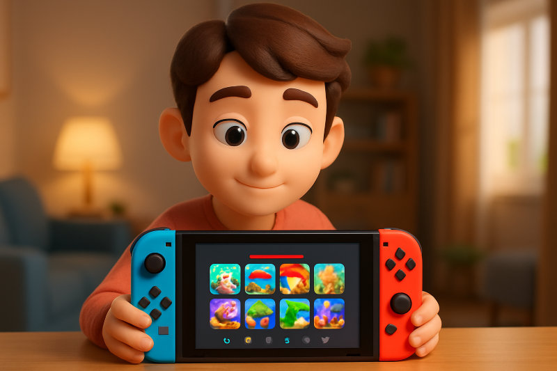 Nintendo Switchのソフトアイコンに赤い線が出た！まず冷静に確認したいポイント