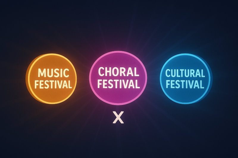 シーン別｜音楽祭・合唱祭・文化祭で使えるスローガンの違い