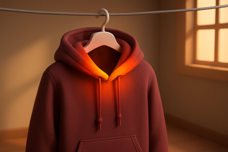 なぜパーカーのフードだけ乾きにくいの？