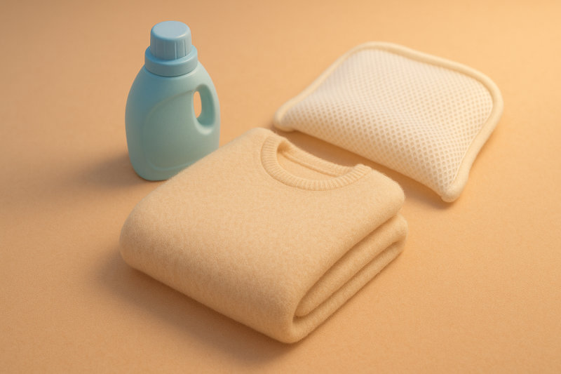 カシミヤタッチ素材を長く保つためのお手入れと正しい洗濯方法