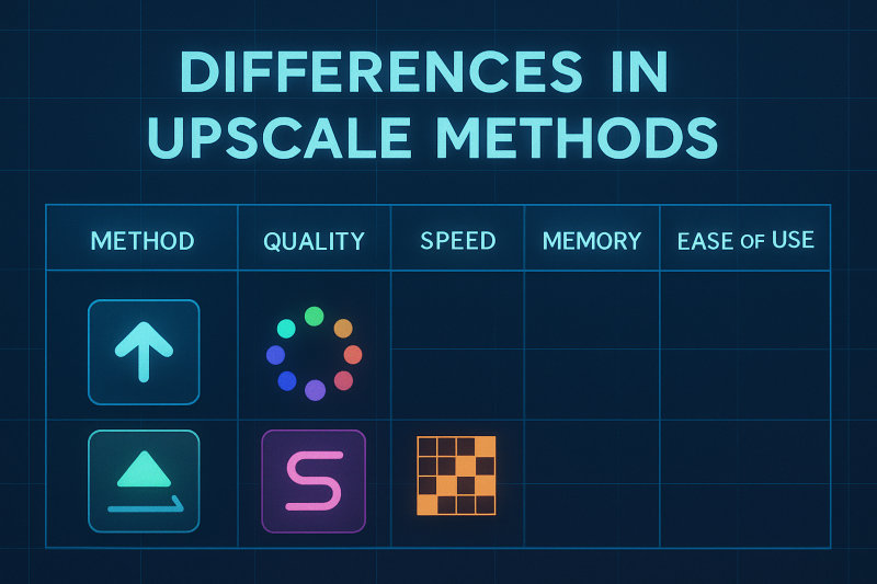 Stable Diffusion WebUIで使えるアップスケール機能の違い