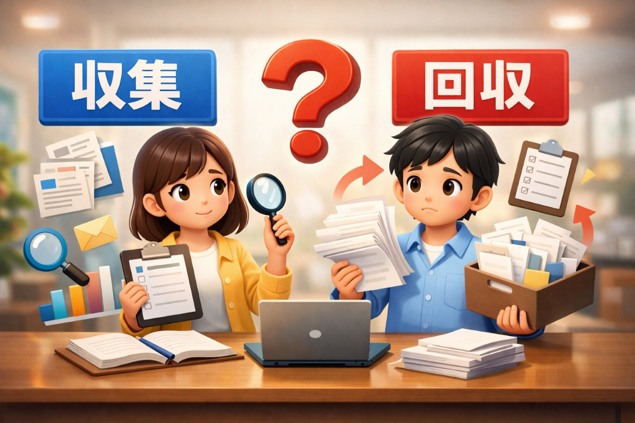収集と回収の違いがすぐわかる！意味・使い分け・例文をやさしく解説