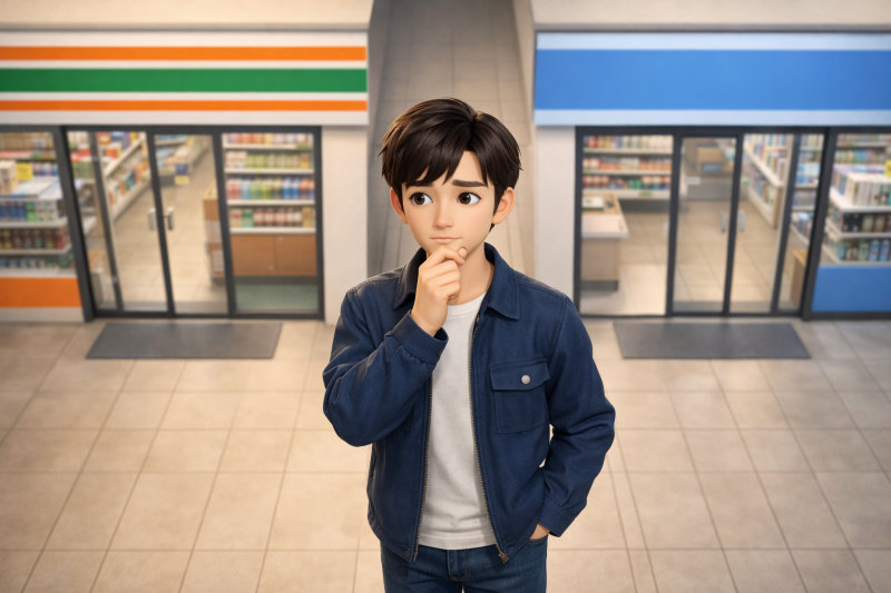 セブンイレブンとファミリーマートの取り扱い状況