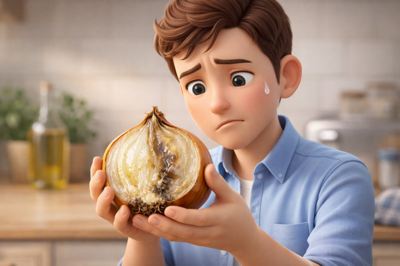 玉ねぎがぬるぬるしていてもお腹を壊さないか心配な方へ
