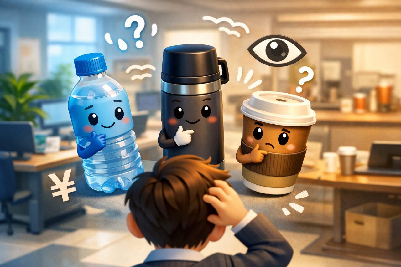 会社の飲み物どうしてる？ペットボトル・水筒・会社支給、みんなの選び方と安心できる考え方