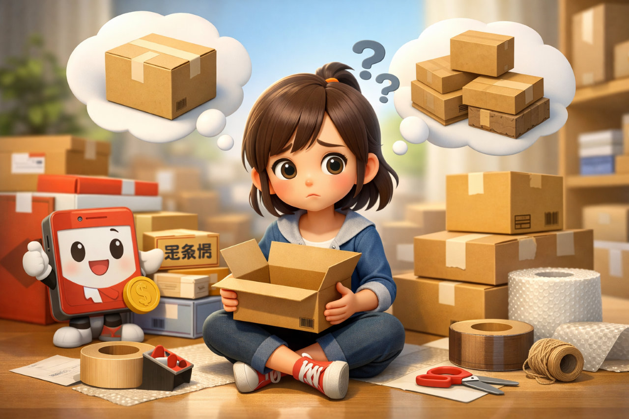 メルカリ発送の箱選びをやさしく解説｜家にあるダンボールで無理なく対応できる