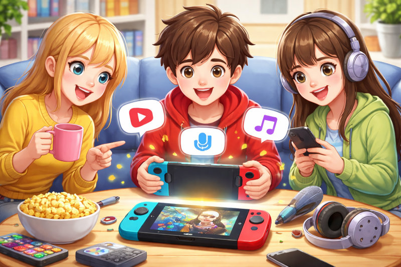 ニンテンドースイッチでゲーム以外にできること一覧【全体像】