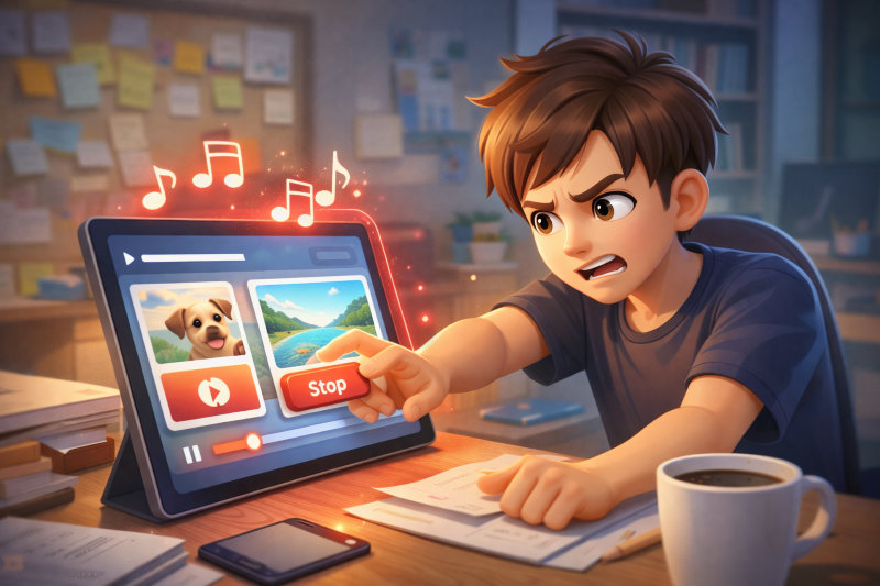 集中力を奪う自動再生を止める方法