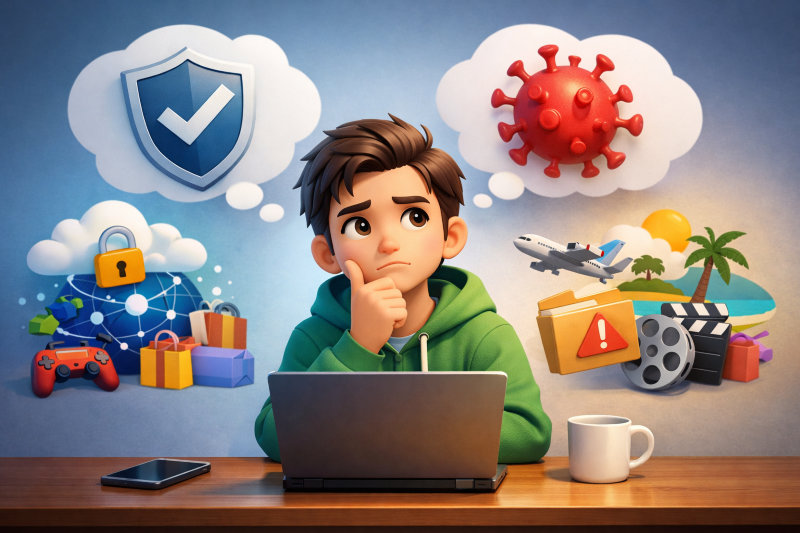 先に結論｜ウイルス対策ソフトが必要かどうかはパソコンの使い方で変わる