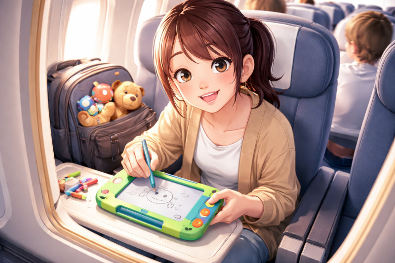 子連れ飛行機でおもちゃ選びが9割と言われる理由