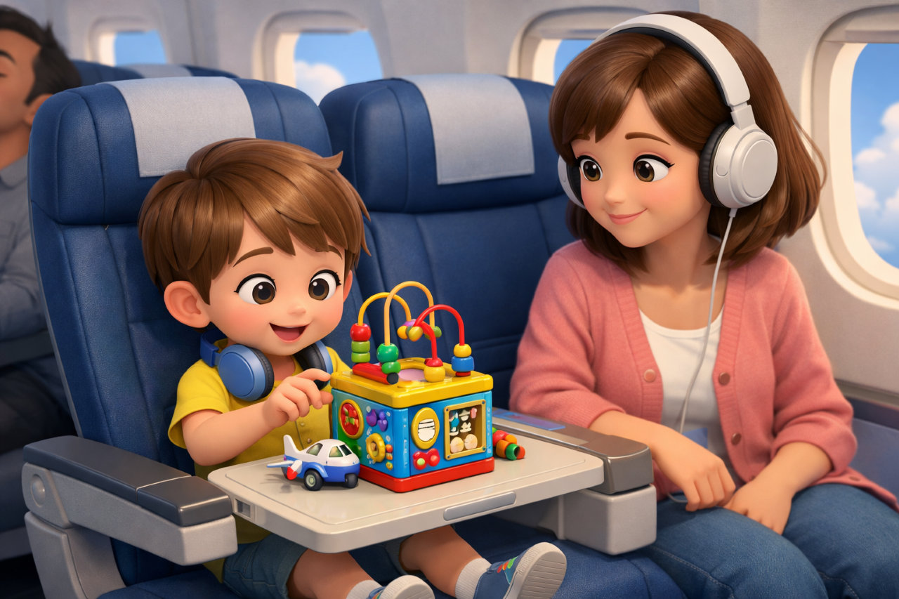 子連れ飛行機でも安心！3歳〜6歳が静かに楽しめるおもちゃ完全ガイド【長距離フライト対策】