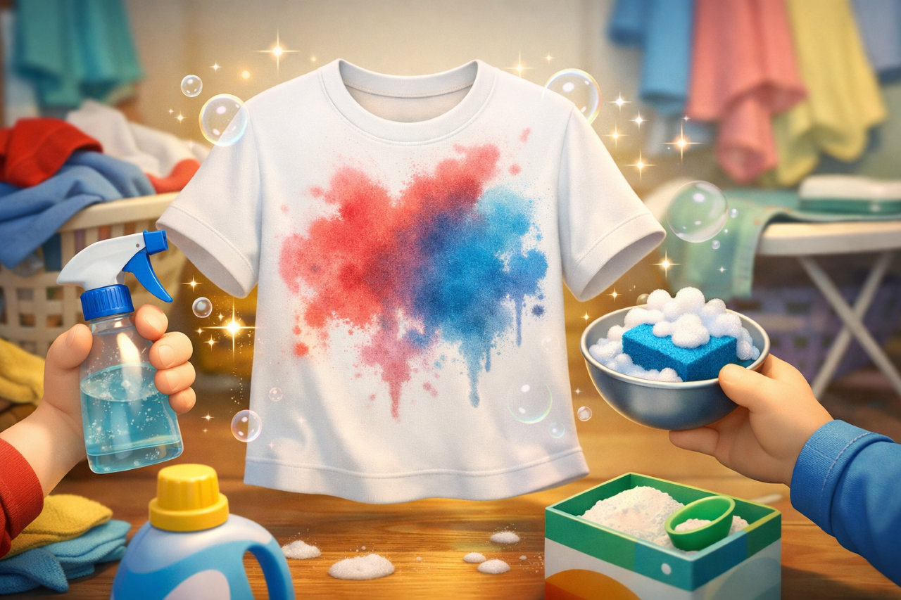 乾いた色移りも落とせる！家庭でできる簡単な対処法ときれいに戻すコツ