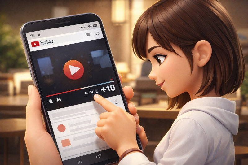 スマホブラウザで10秒スキップを使う方法