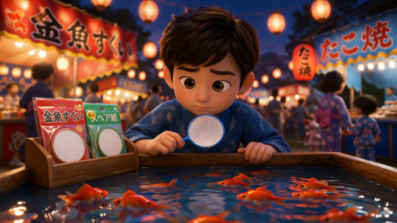 金魚すくいポイはすぐ破れる?耐久性とコツ