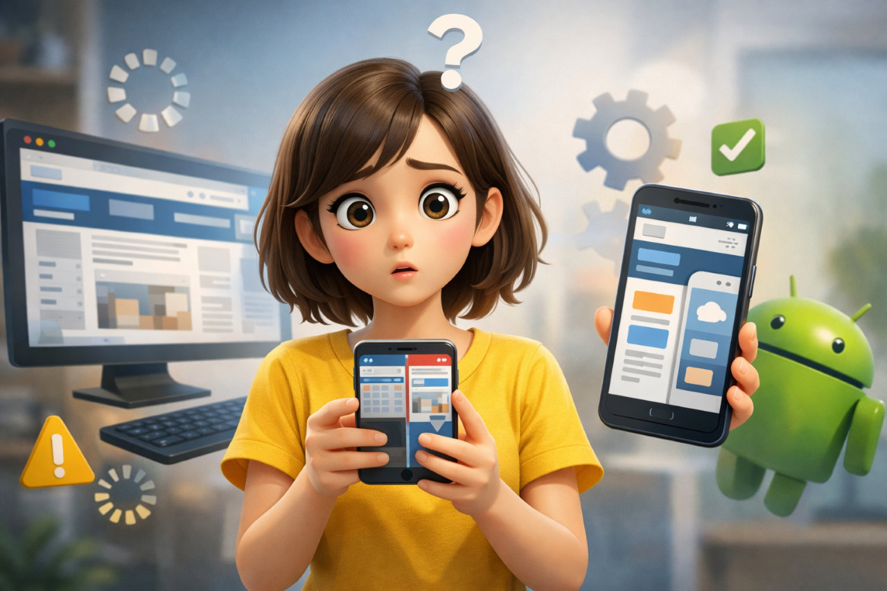 Chromeがスマホ表示にならないときの直し方【Android】PC表示を解除して元に戻す方法