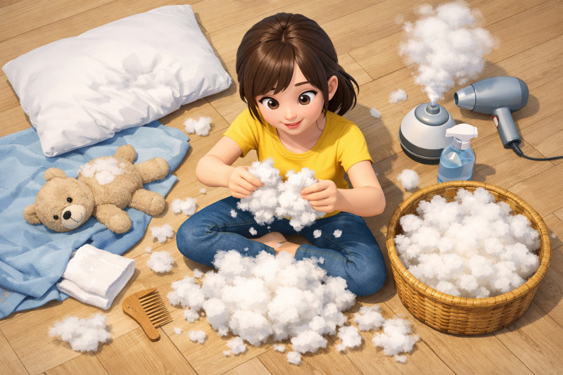 【結論】ポリエステル綿のほぐし方｜症状別の最短対処法