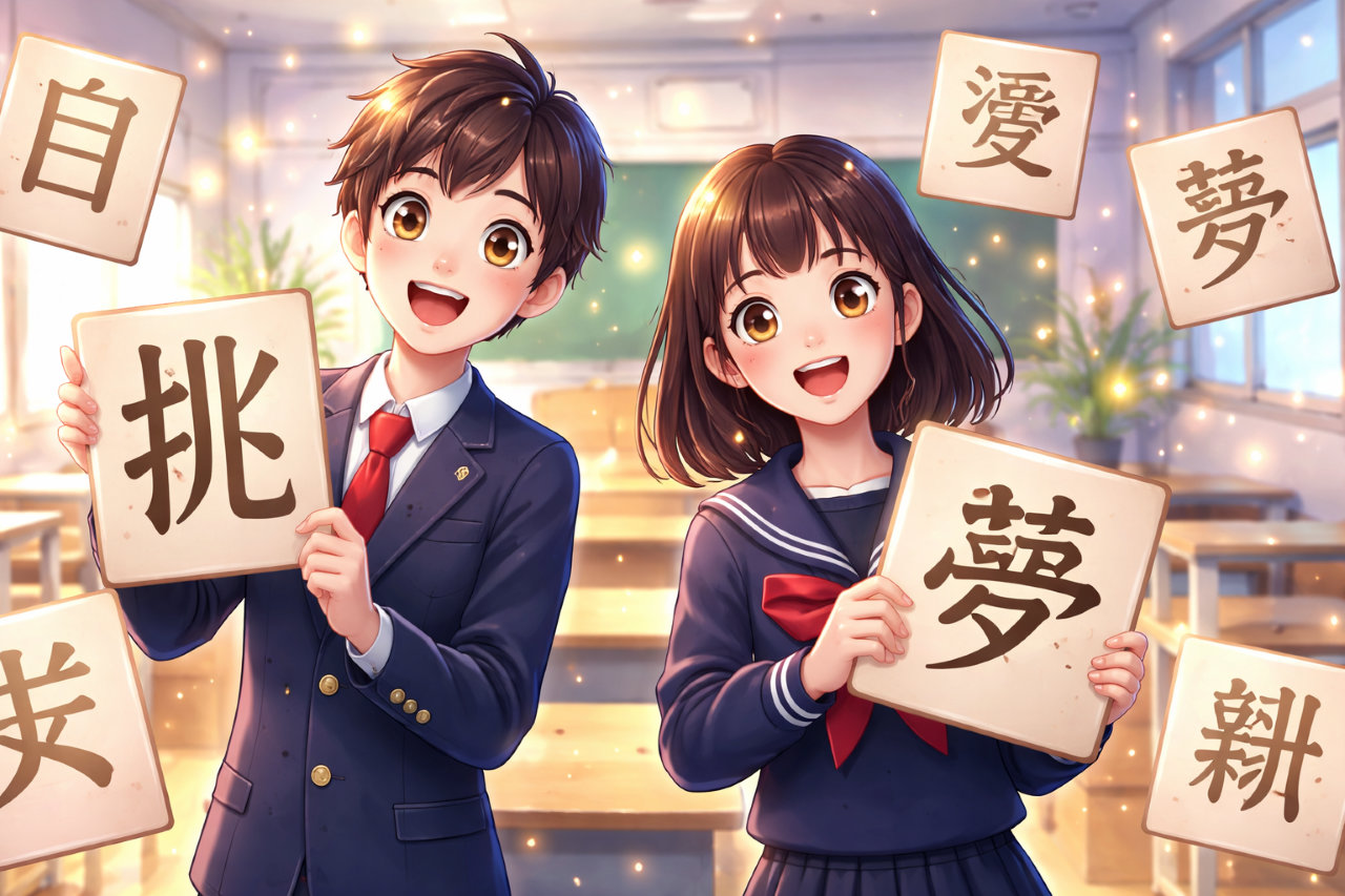 【保存版】中学生の目標にぴったりな漢字一文字一覧｜理由文の書き方・例文つき