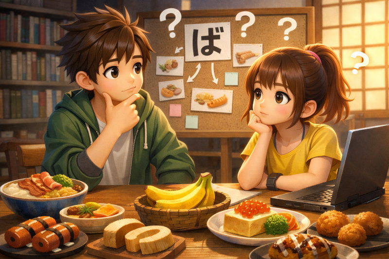 「ば」から始まる食べ物はどれくらいある？この記事でわかること