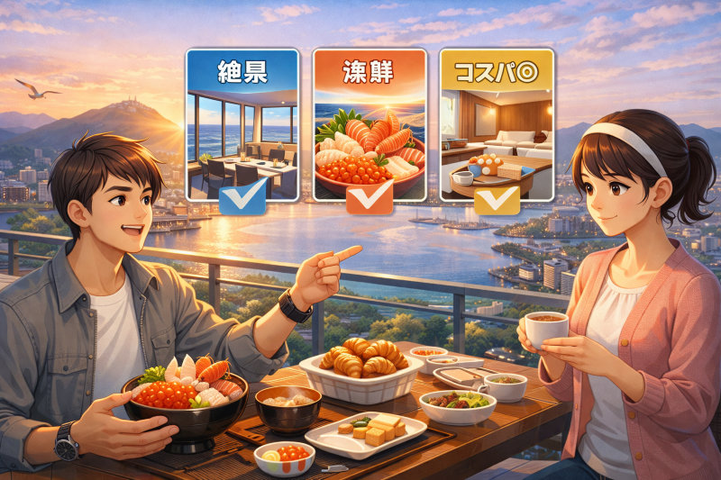 【目的別】函館で朝食がおいしいホテルの選び方