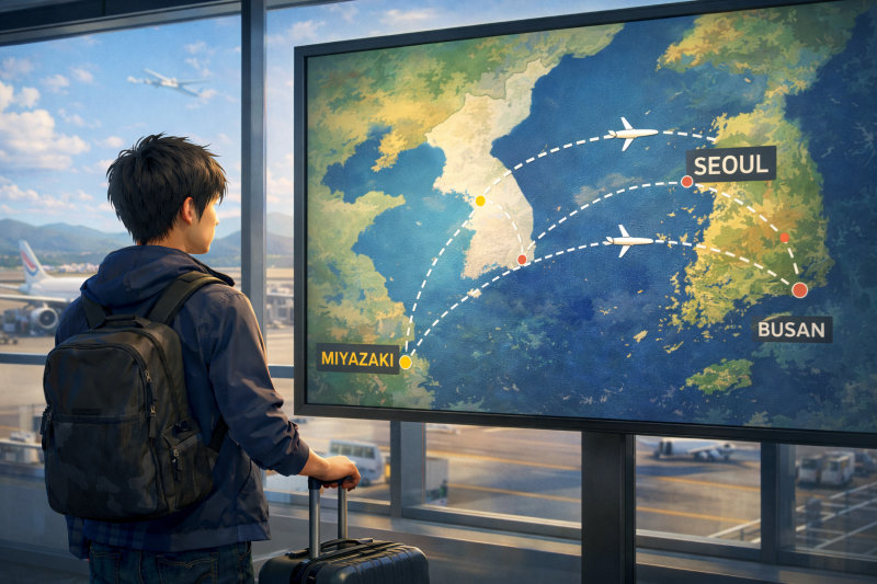 まとめ｜宮崎から韓国へはルート選びが重要