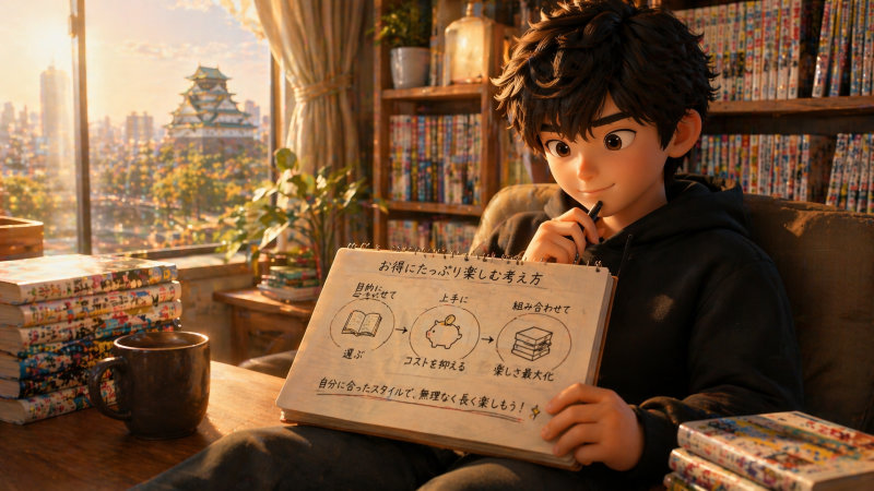 まとめ｜大阪で漫画をお得にたっぷり楽しむための考え方