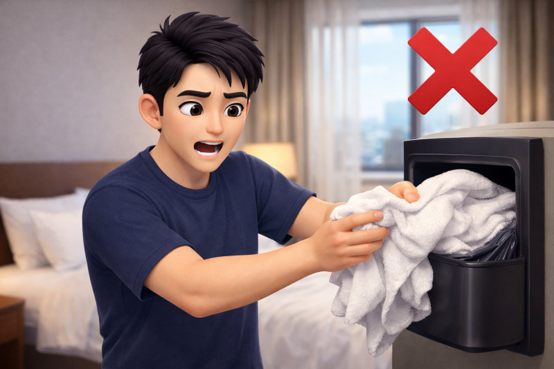 タオル交換でやってはいけないNG行動