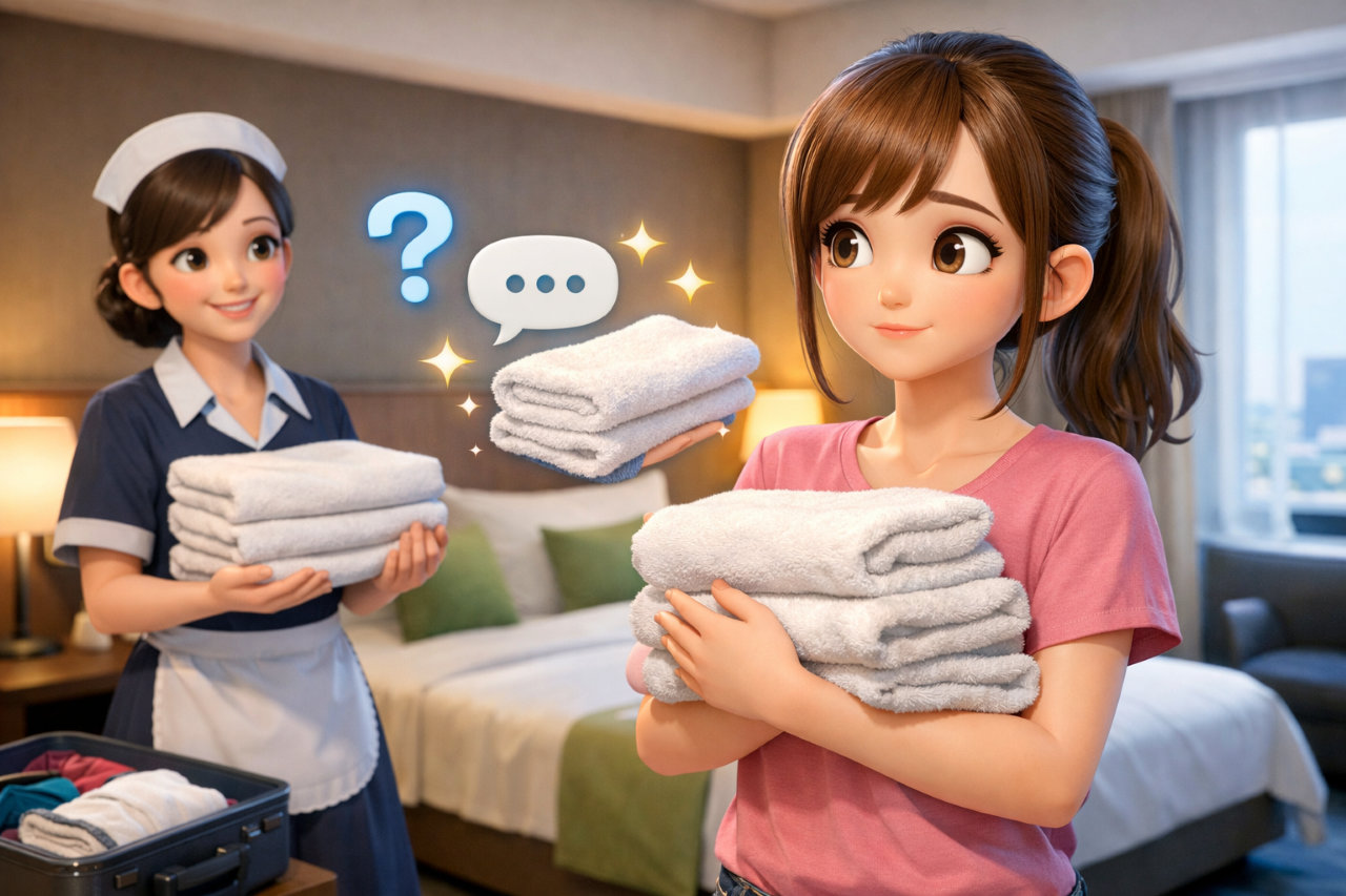 ホテル連泊でも快適！清掃なしでもタオル交換する方法と料金・注意点をわかりやすく解説