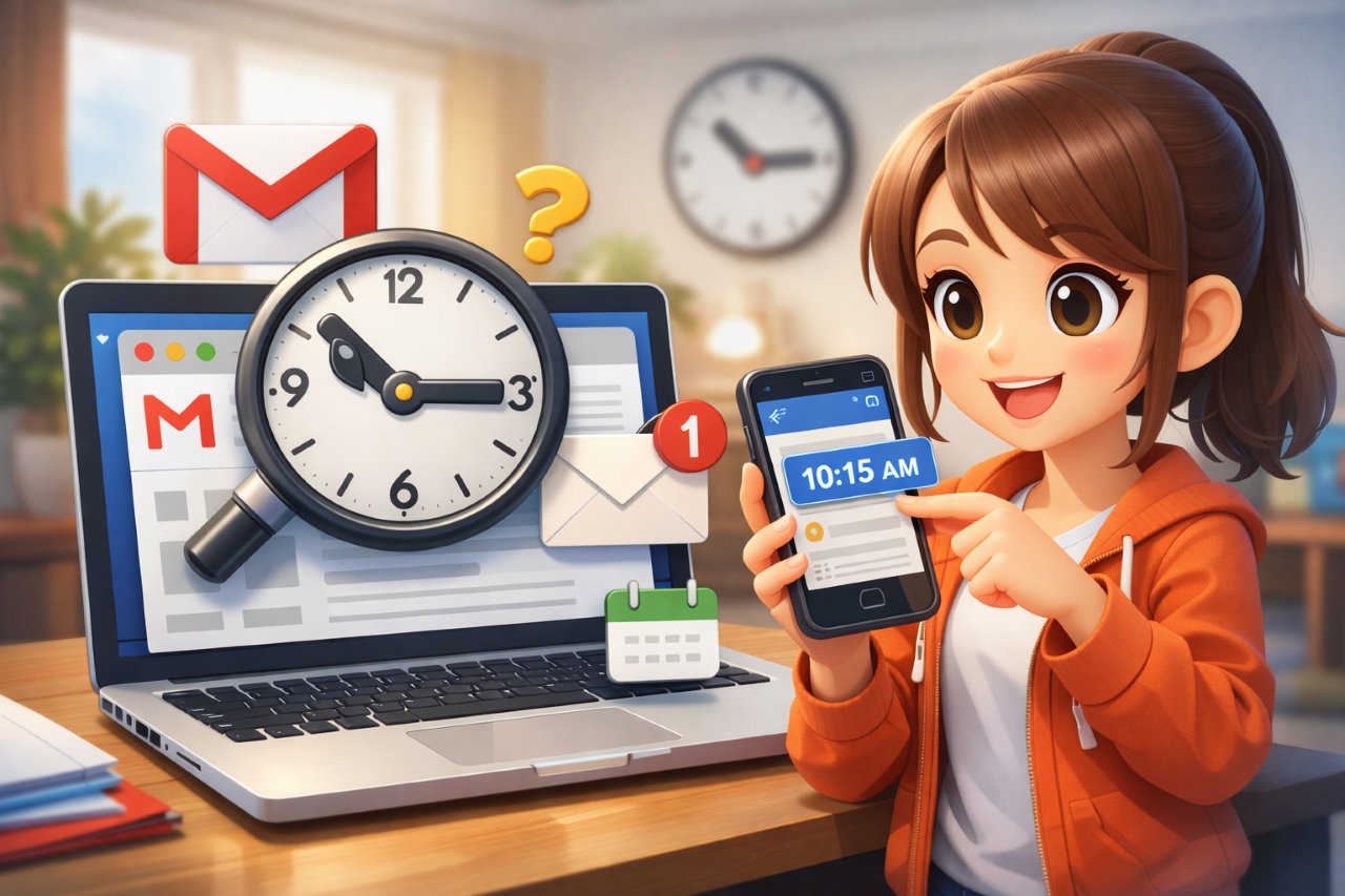 Gmailの送信日時を表示する方法｜PC・スマホで一瞬確認【表示されない原因も解決】