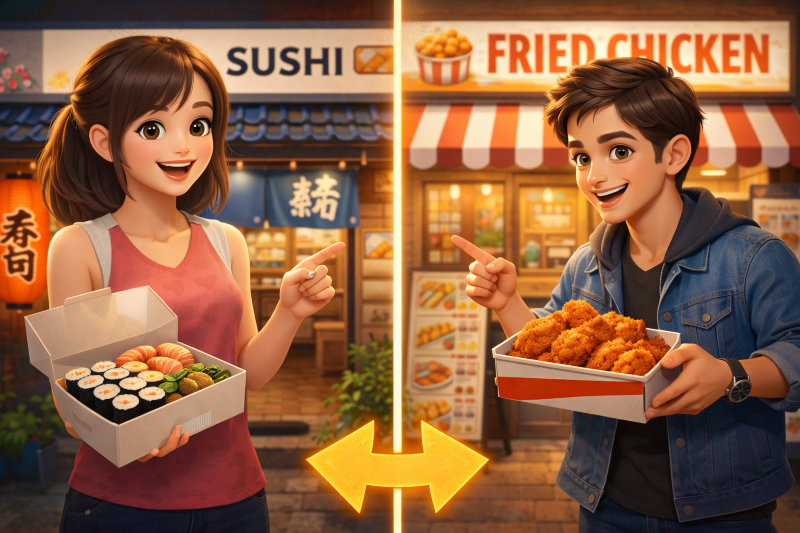 テイクアウト店の選び方とジャンルの違い