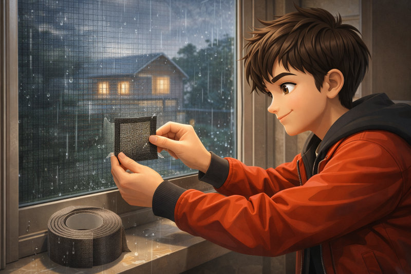 【まとめ】ダイソー網戸補修シールは応急処置に最適