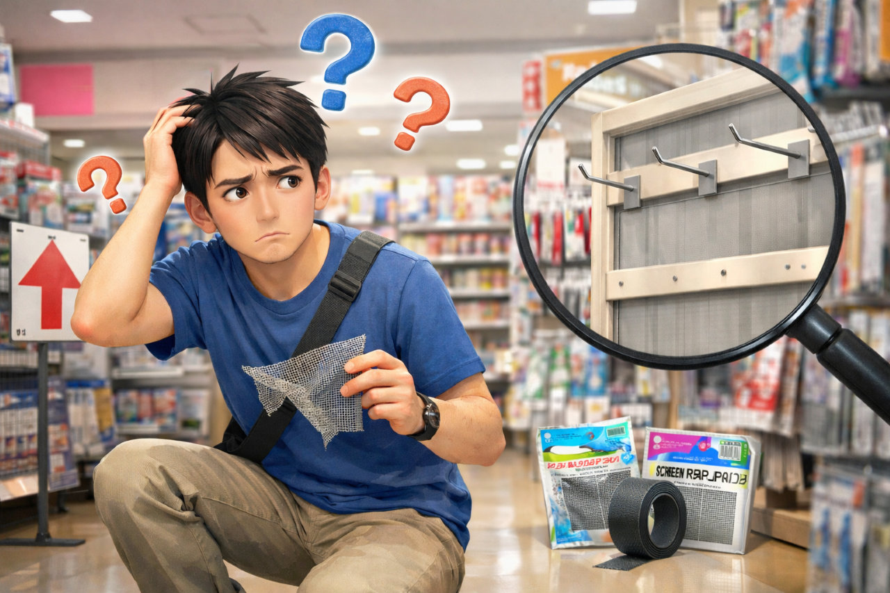 ダイソーの網戸補修シールはどこで買える？売り場・JANコード・使い方までやさしく解説