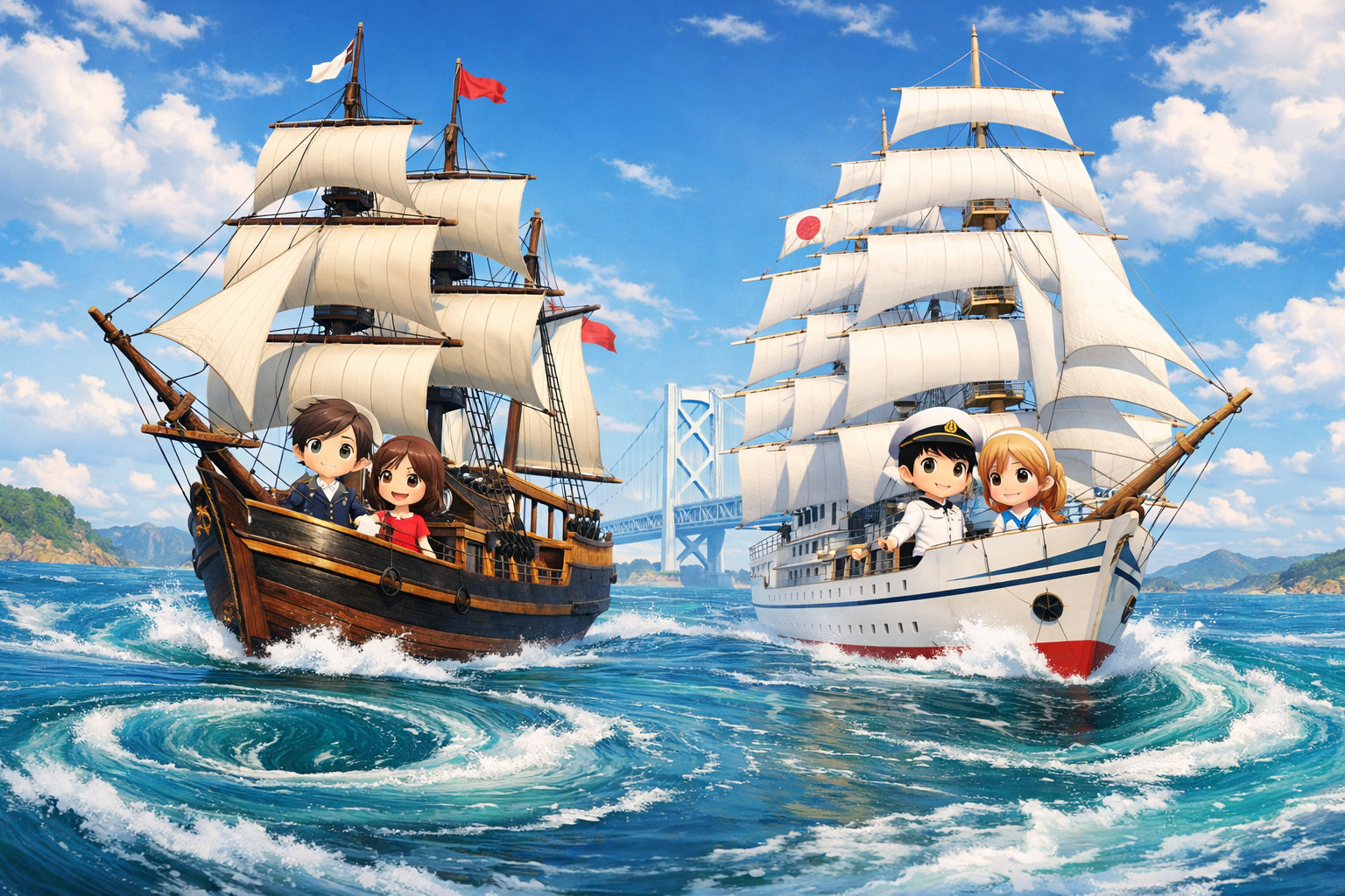 うずしおクルーズ咸臨丸と日本丸どっち？【結論】