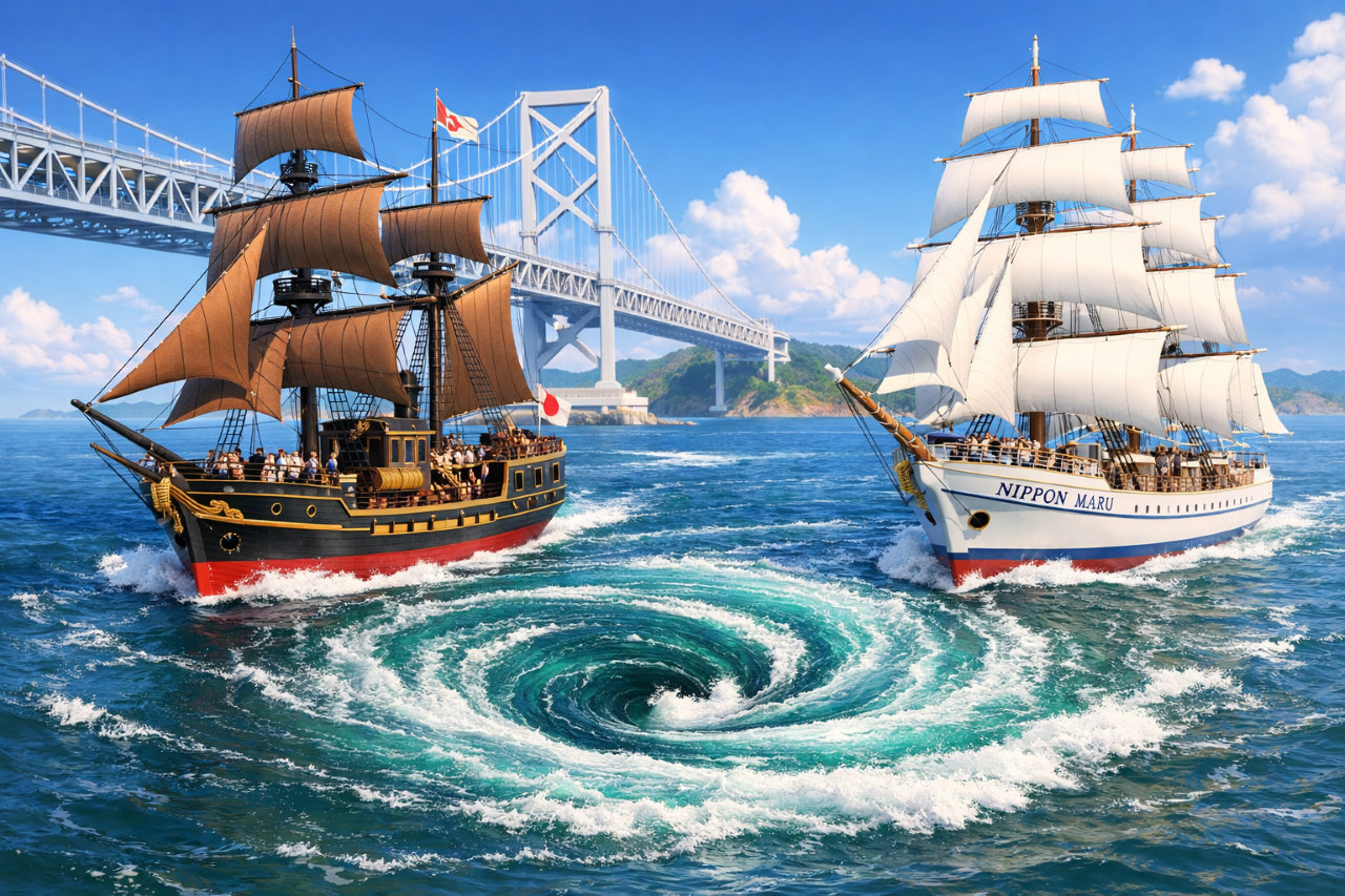 うずしおクルーズは咸臨丸と日本丸どっちがいい？違いと失敗しない選び方を徹底解説