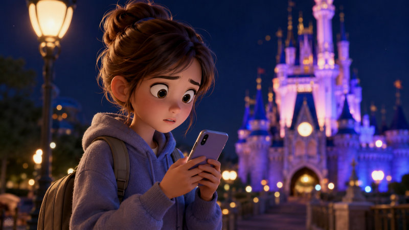 ディズニーアプリでチケットが表示されない夜中にまず確認すること