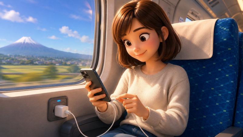 新幹線さくらでスマホ充電はできる？最初に結論を解説