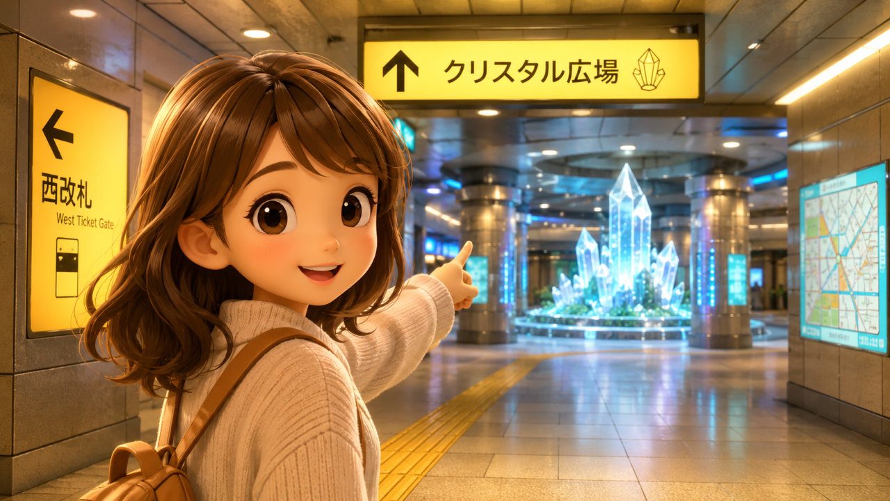 栄駅からクリスタル広場への行き方｜西改札から迷わず行ける最短ルートを解説