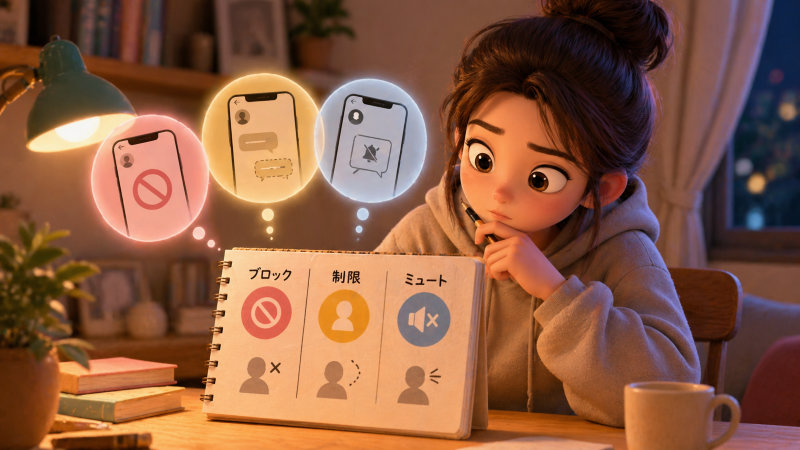 ブロック・制限・ミュートの違いを正しく理解する