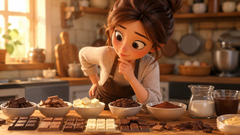 スイートチョコレートの代用早見表
