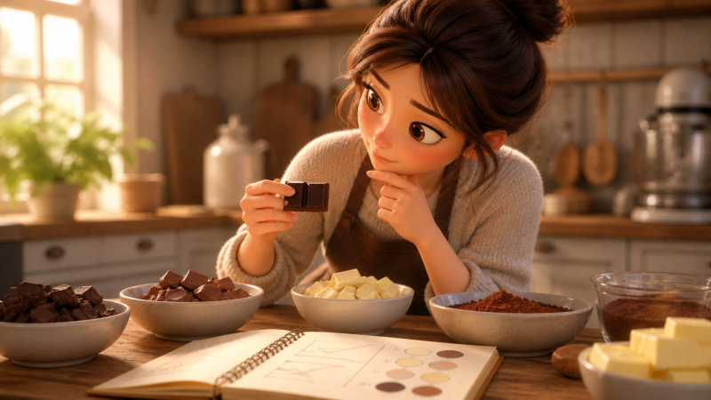 スイートチョコレートの代用は「味の位置」を読むことから始まる