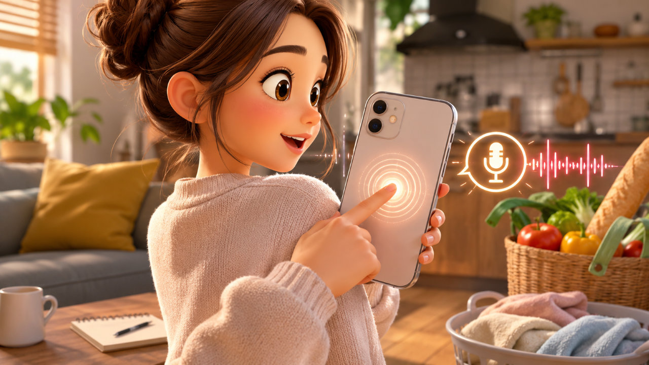 【iPhone】背面タップで瞬時に録音する方法｜ボイスメモをショートカットで超便利化