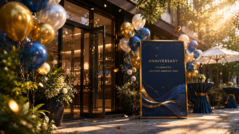 企業や店舗で使う周年記念英語