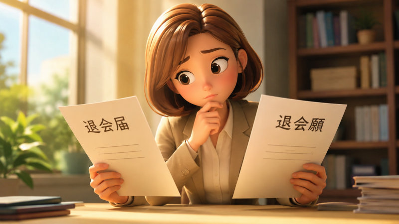 退会届と退会願の違い