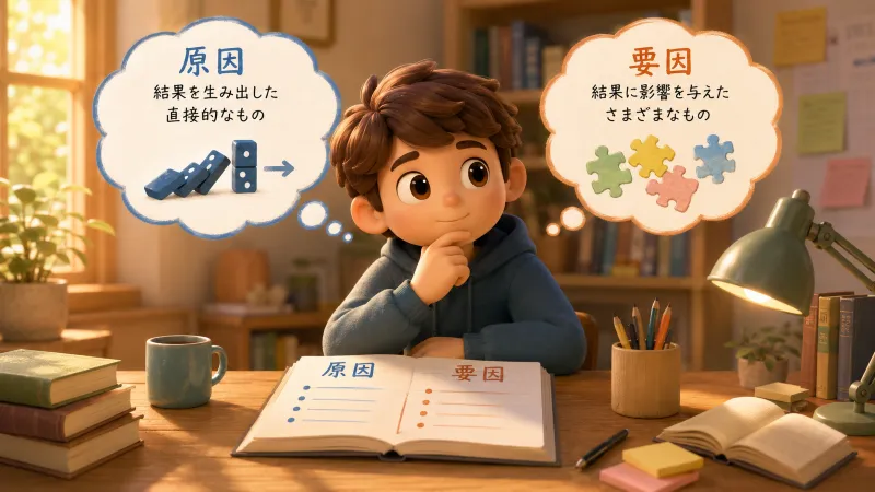 「原因」と「要因」の使い分け方