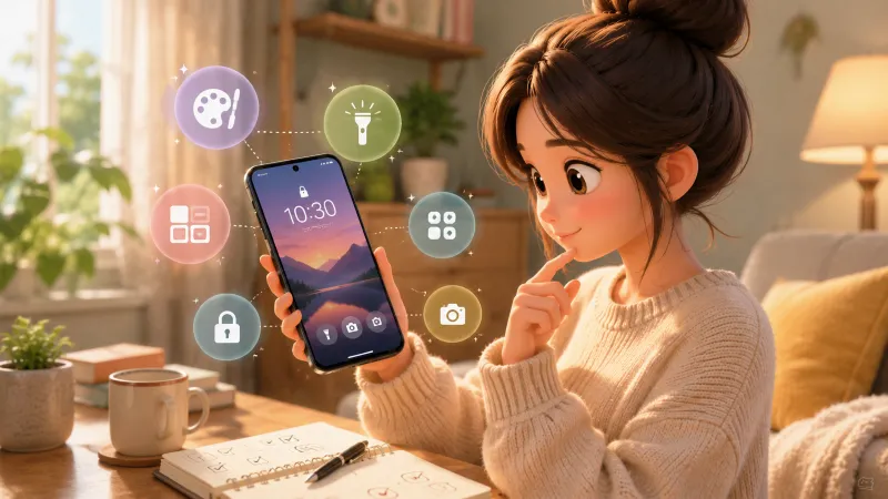 Androidのロック画面は便利にカスタマイズできる