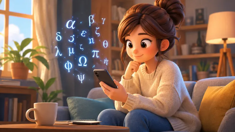 スマホでギリシャ文字は入力できる？